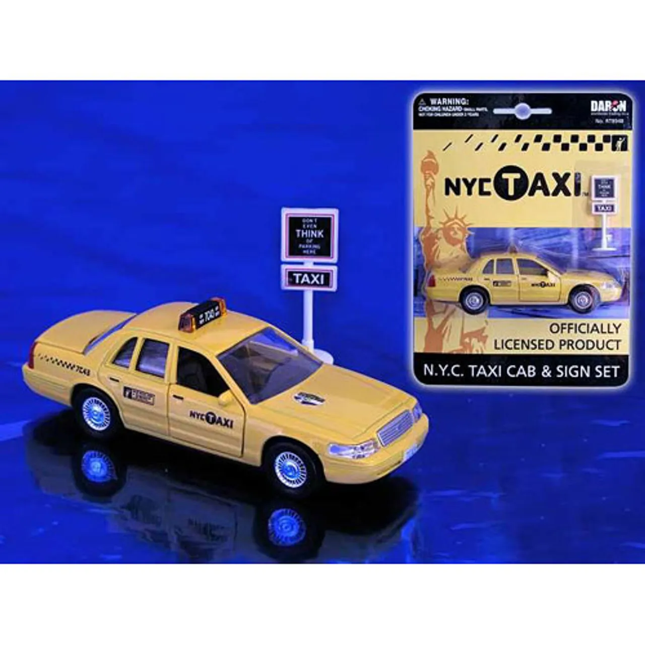 47532 modern yellow cab diecast