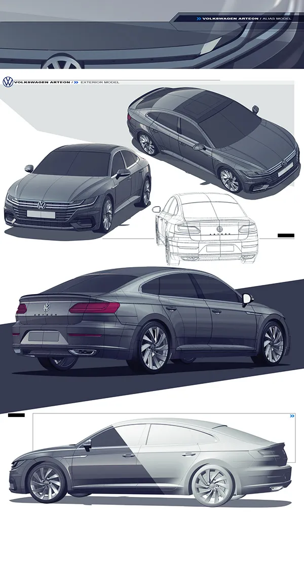 47597 vw arteon diecast model collection