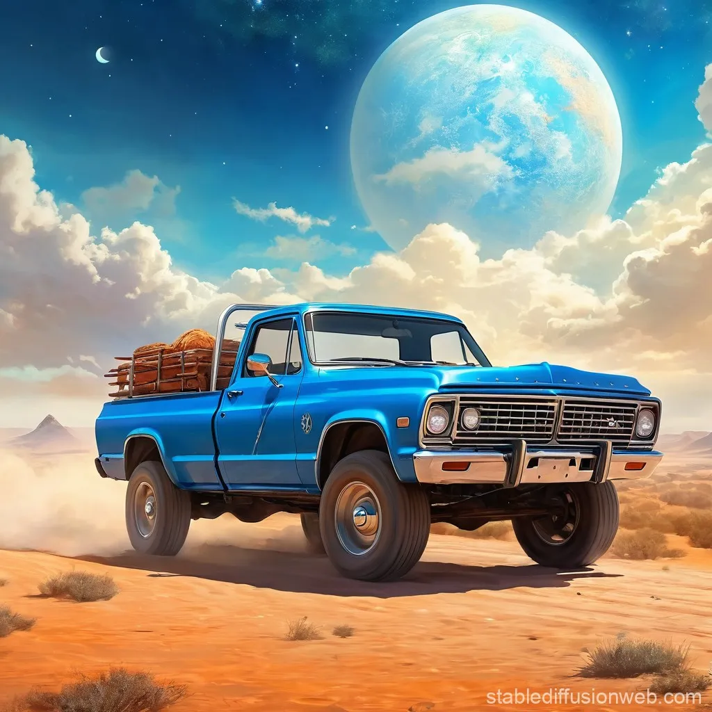 47603 model 3 blue truck