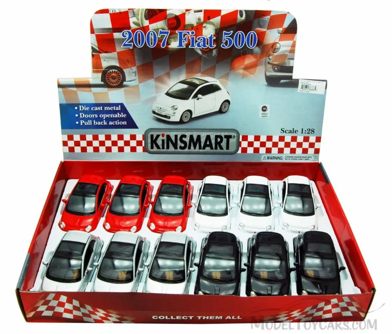 47660 fiat 500 diecast model display
