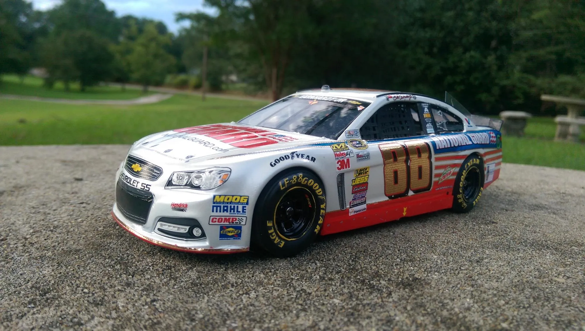 47668 dale jr diecast display