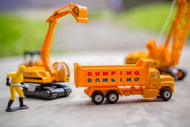 47689 diecast construction toy crane