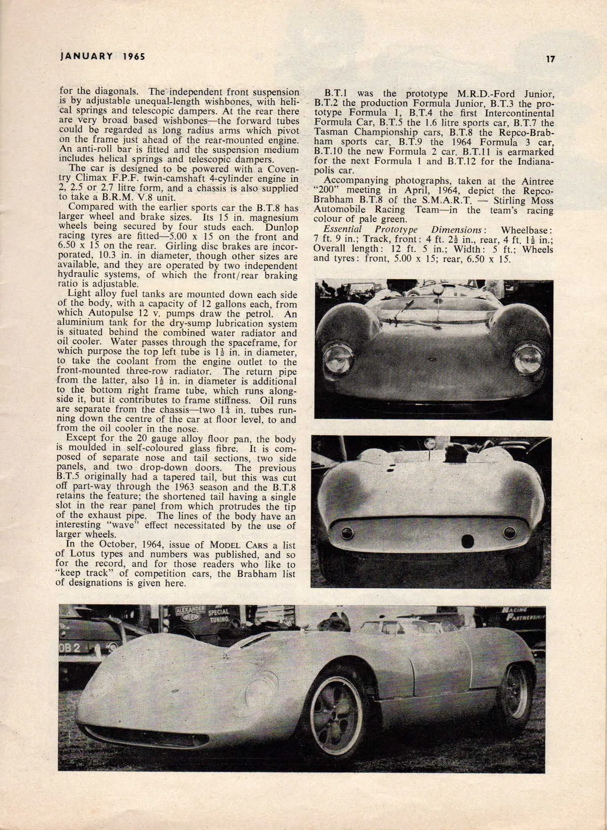 47829 diecast model cars 1965 dinky