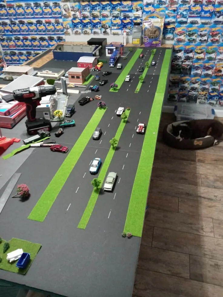 47852 diecast trucks display